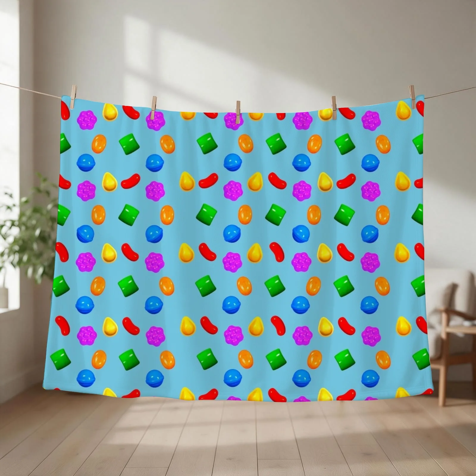 Gotta Crush Some Candy Crush Throw Blanket