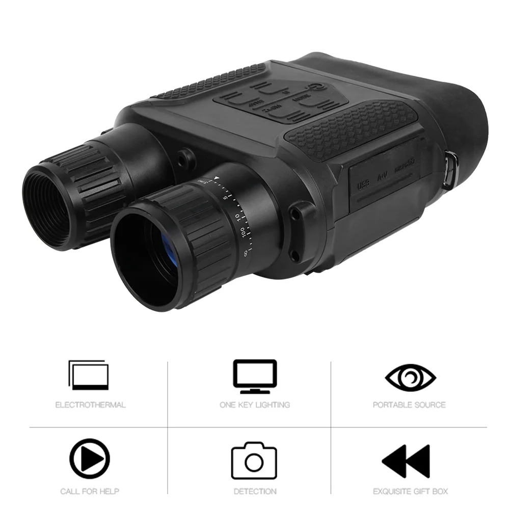 Handheld Binoculars Outdoor Handheld HD Night Vision Binoculars Telescope Multifunctional Camera Video Recorder