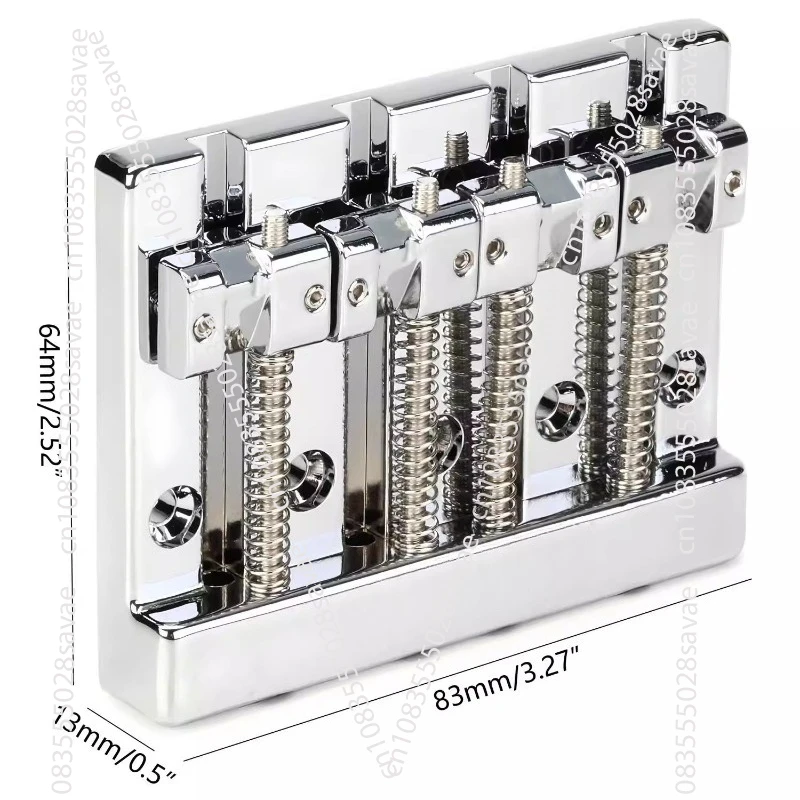 For 4-String Bass Bridge Assembly Bass Draw Plate