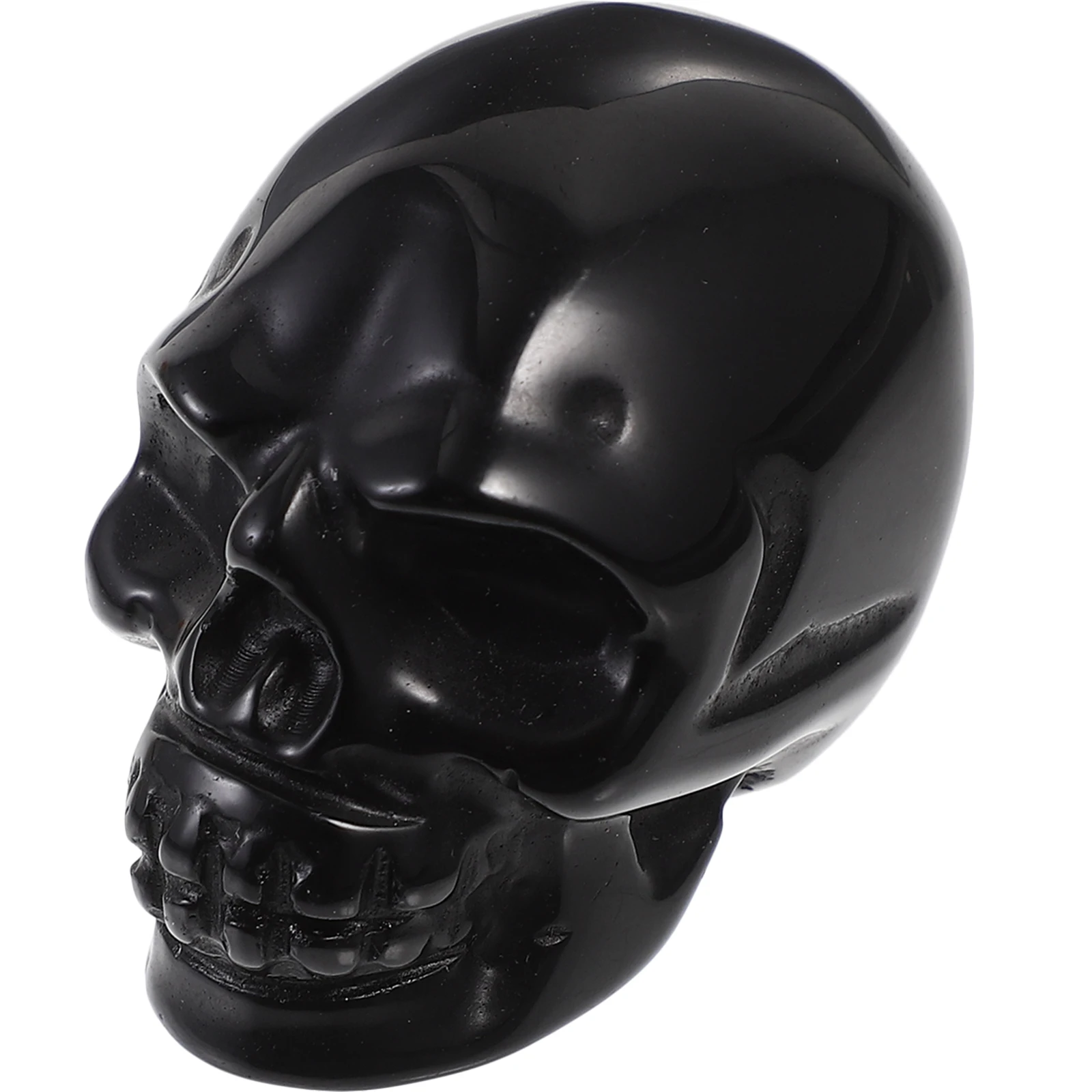 

Realistic Halloween Skull Obsidian Head Small Mini Plastic Skull Decor For Party Supplies Haunted House Decoration Fake