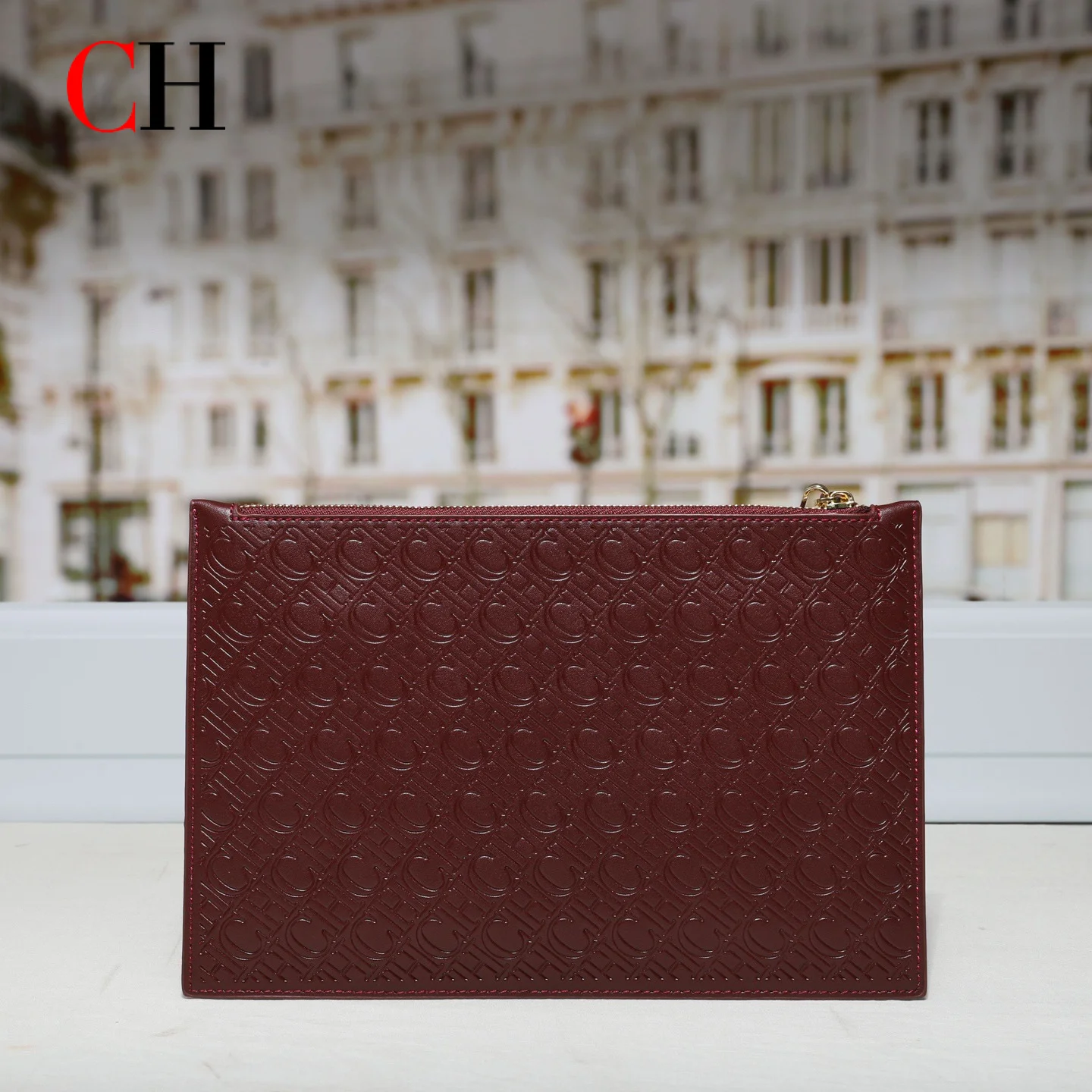 CH 클러치 백 여성용 엠보싱 모노그램 PU 가죽 손목 - Wristlet Wallet Zipper 리뷰 및 가격