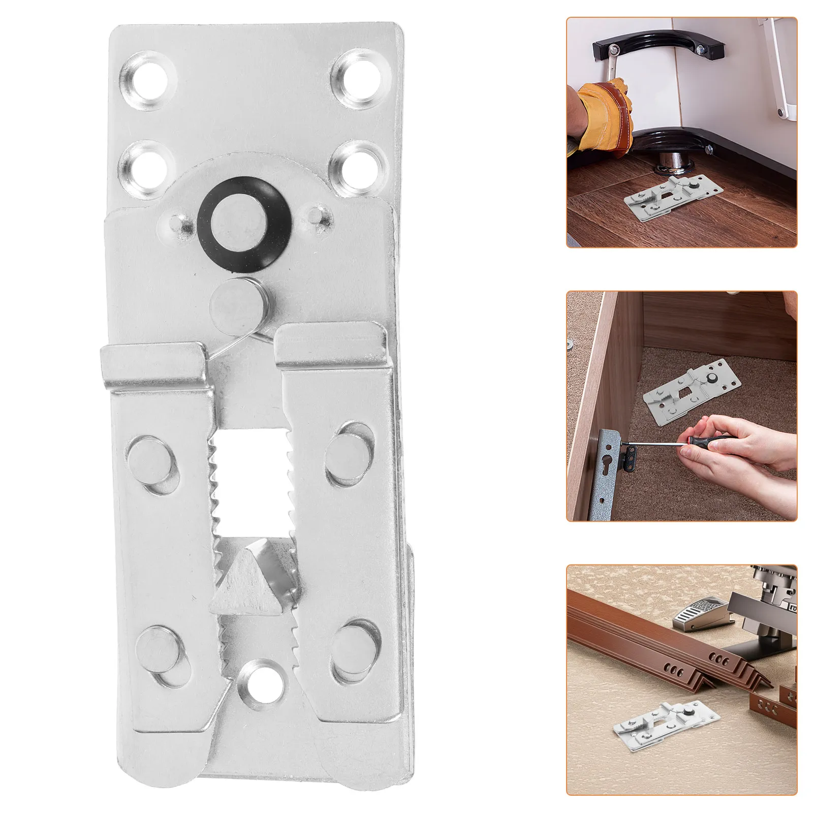 2Pcs Robust Metal Sectional Sofa Connector Brackets Easy-Install Furniture Connectors for Couch Sections Stable Seamless