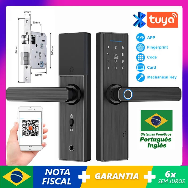 Tuya Wifi Digital Electronic Smart Door Lock Aluminum Alloy Biometric Camera Fingerprint Smart Card Password Key Unlock X1