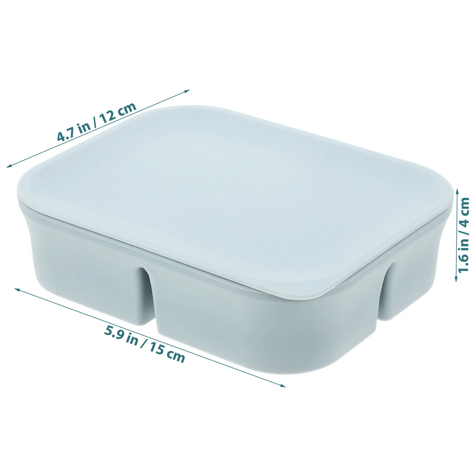 Silicone Freezer Food Container Multi-Grid Toddler Snack Box Baby Food Storage Organized Fridge Meal Prep Reusable