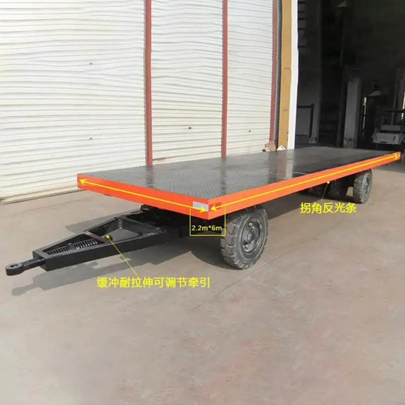 Flat trailer, small mechanical flat trailer, light transport truck, flat trailer, flat trailer