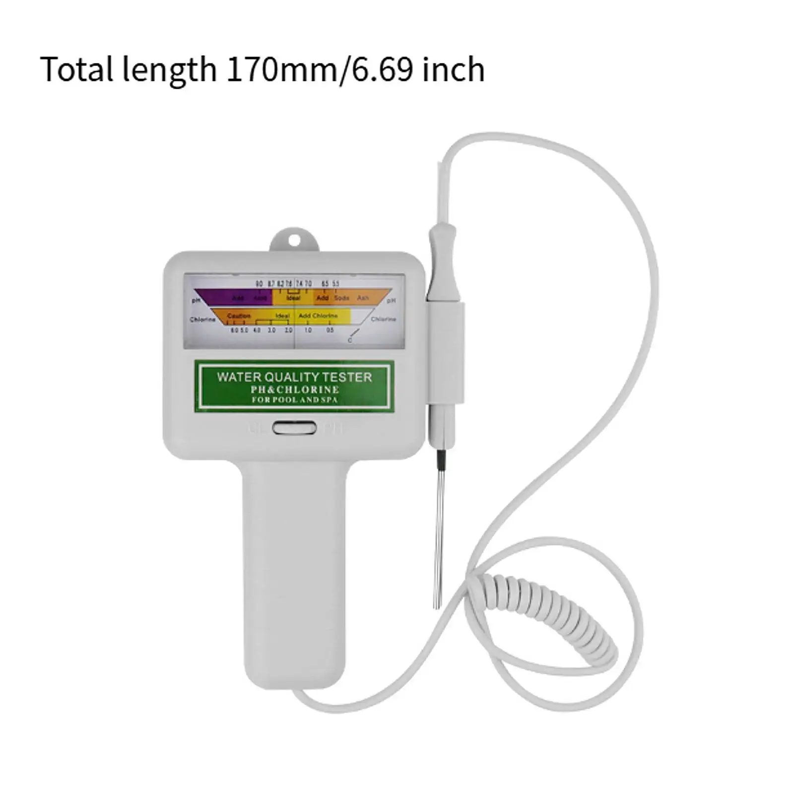 Swimming Pool Water Quality Tester Portable Lightweight Digital Display PH CL2 Tester for Aquarium SPA Aquaculture Swimming Pool