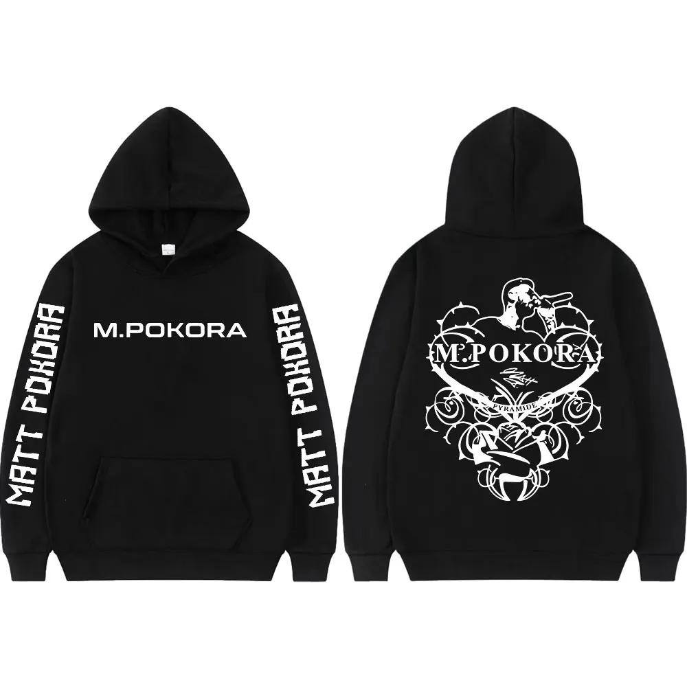 

Singer M.Pokora Double Sided Print Hoodie Men Women Clothing Harajuku Pop Music Pullovers High Quality Fashion Hooded Sweatshirt