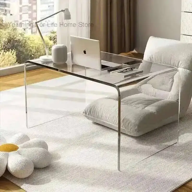 

Simple Acrylic Side Coffee Home Table Transparent Table Nordic Bedroom Corner Table Sofa Side Cabinet Bay Window Small Tables