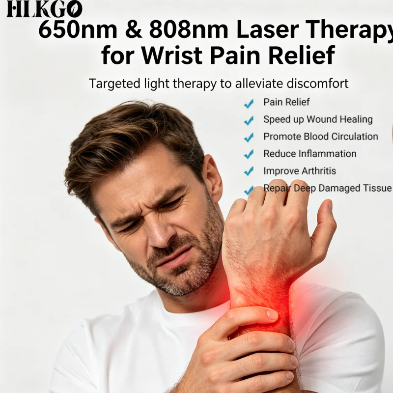 Clinical Grade 1295mW Dual Wavelength Laser Wand NIR Light for Deep Tissue Pain Management Inflammation Healing