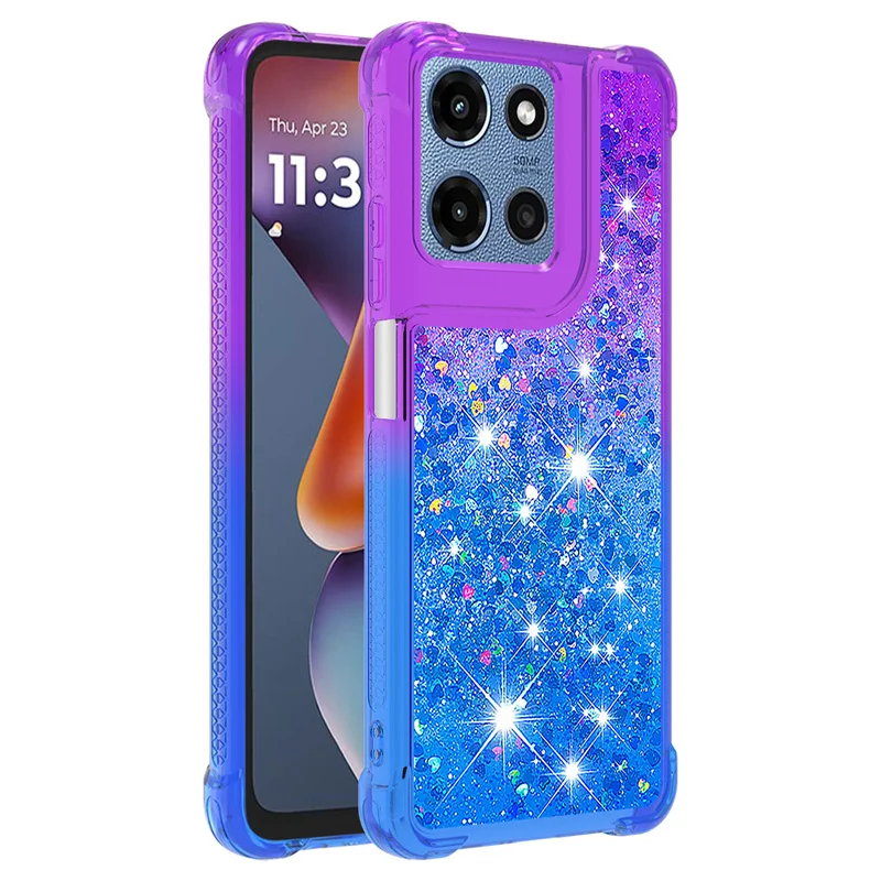Gradient Color Case for Motorola Moto G 2026 2025 G Play 5G 2026 Cover Soft Silicone Quicksand Bling Bling Phone Case Capa Funda