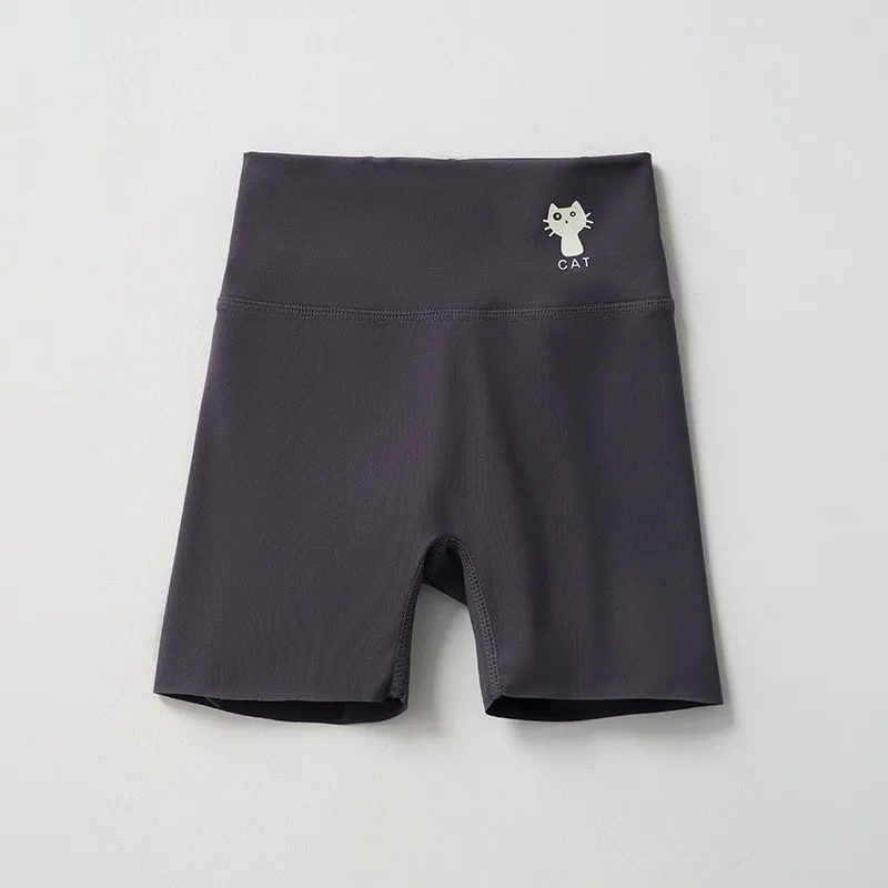 Summer Kids Ice Silk Seamless Shorts Solid 3-Point Kids Girl Shark Shorts Design High Elastic Yoga Safety Pants for Children image 5