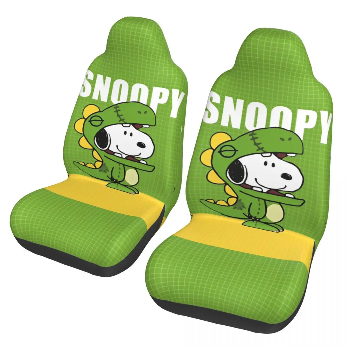 

Cute Cartoon Snoopys Universal Car Seat Cover Four Seasons Women Front Rear Flocking Cloth Cushion Polyester Car Styling