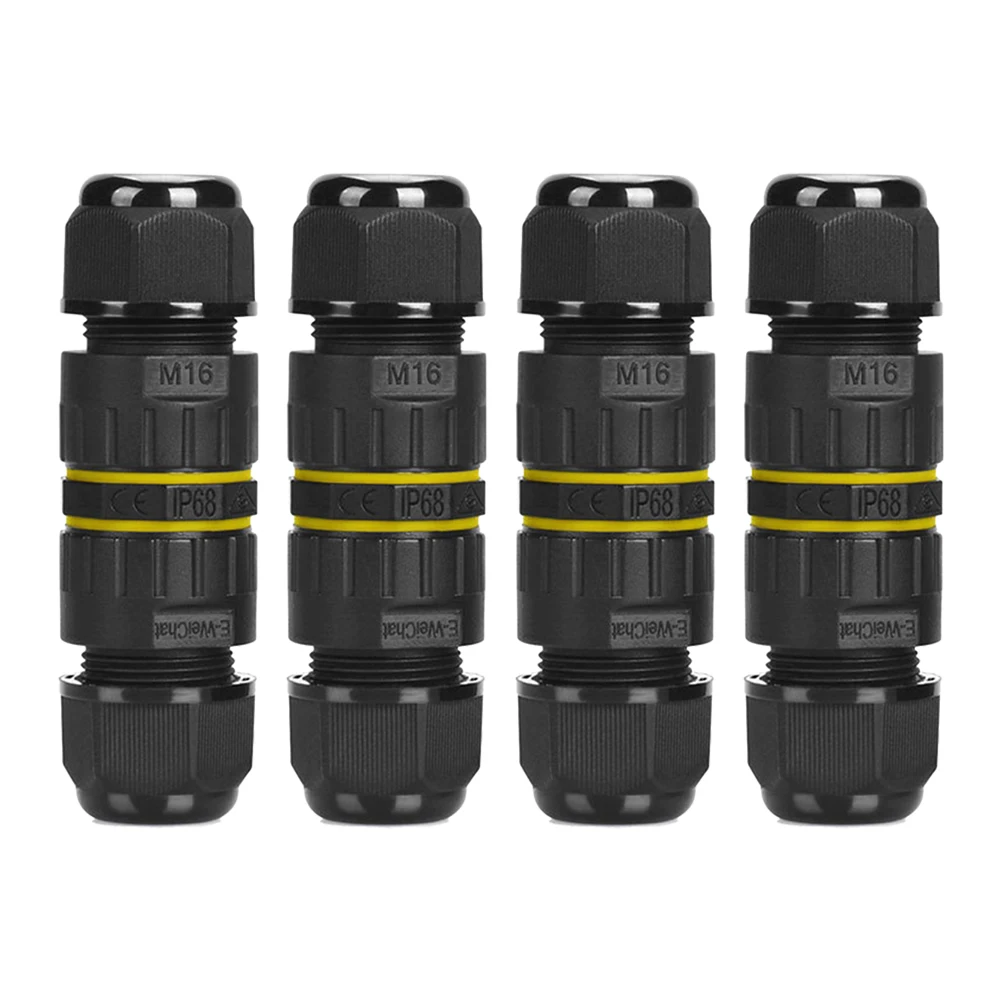 3 Pin Outdoor Junction Box IP68 Waterproof Electrical Cable Wire Waterproof Connector Quick Screw Connect Push-in Terminals