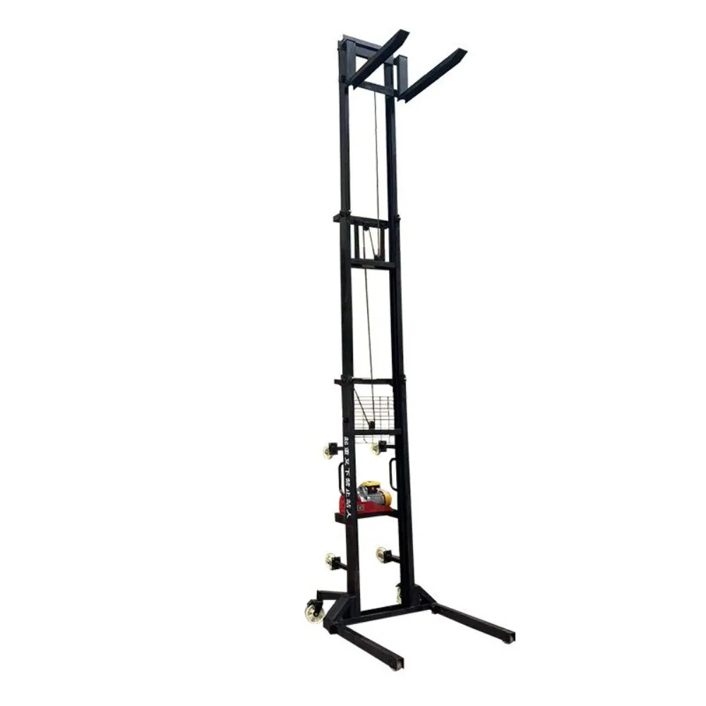 Electric elevator site mobile brick loader fire pipeline hoist warehouse lifting platform wireless feeder