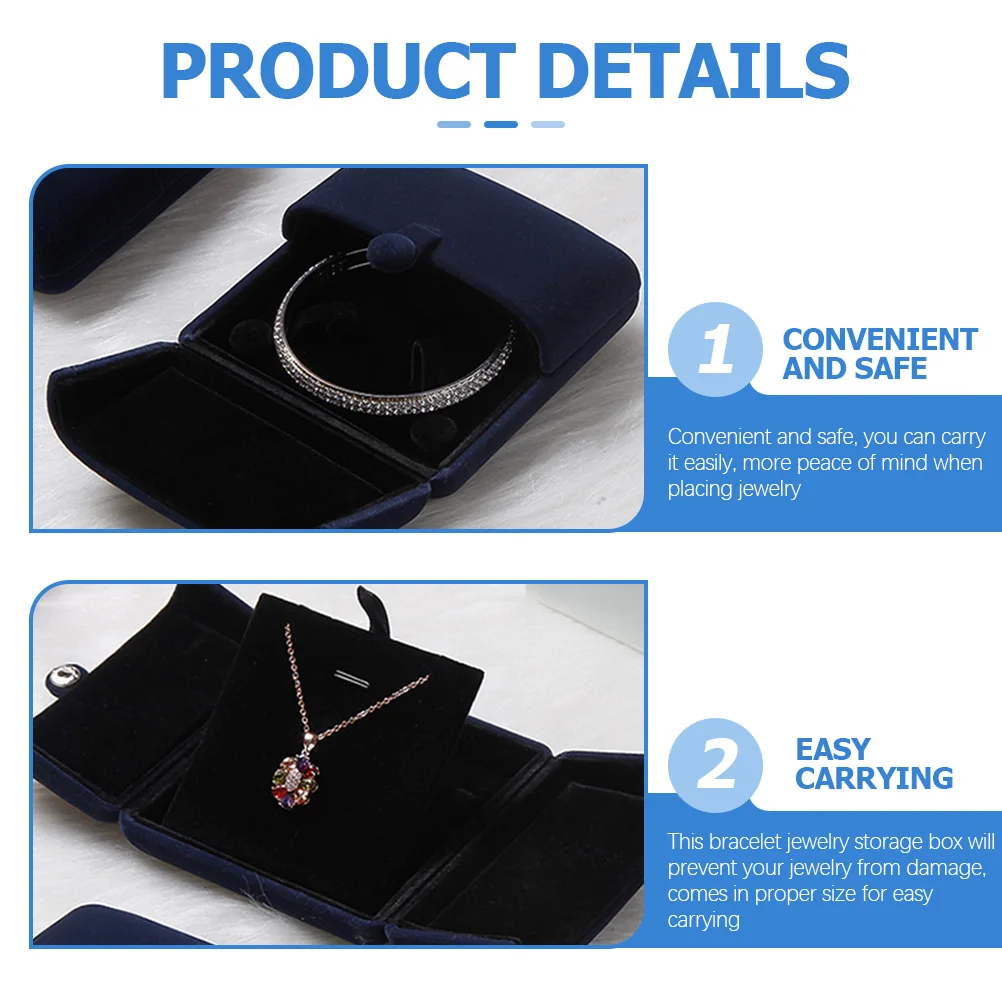 

Шкатулка для драгоценностей, двойной открытый органайзер для браслета, портативный дорожный футляр для хранения ювелирных изделий, подарочная коробка для колец, ожерелья, браслета