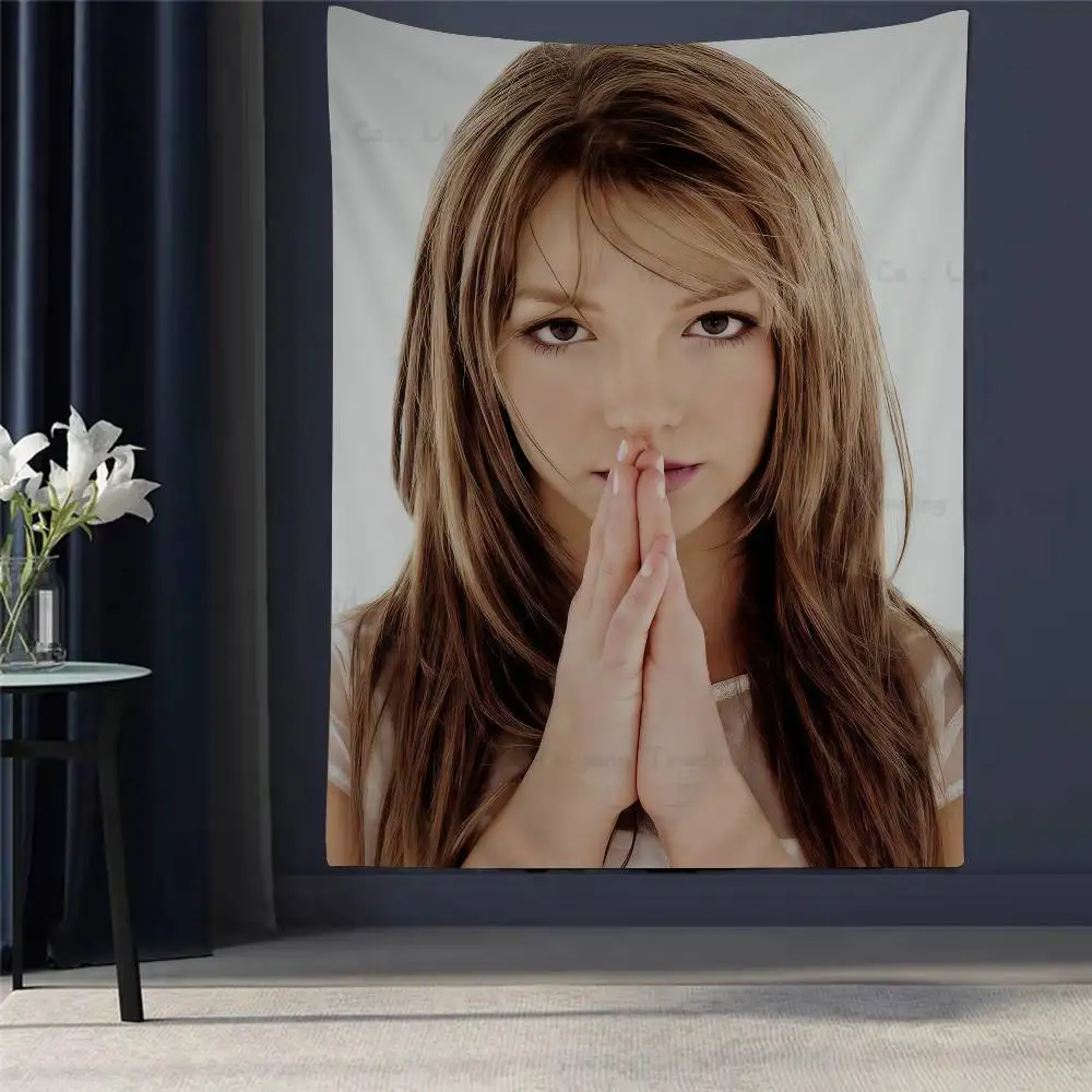 

Singer B-Britney SpearsS Anime Tapestry Art Science Fiction Room Home Decor Wall Art Decor