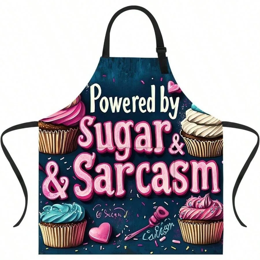 

Funny Apron With 2 Pockets Men Women BBQ Grilling Adjustable Bib Aprons Gifts Cooking Kitchen