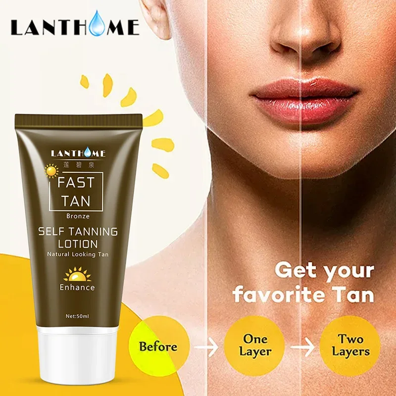 Lanthome-Crème bronzante naturelle pour le corps, bronzage des mains, améliore la gratitude, soins de la peau