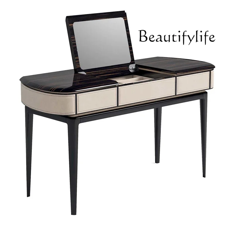 X Dresser Simple Post-modern Makeup Table Integrated Flip Cover Home High-end Italian Designer Furniture