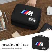 Digital Storage Bag Travel Cable Organizer For Bmw M Performance M2 M3 M4 M5 M6 1 2 3 4 5 7 Series X4 X5 X7 E39 F30 E36 F20 E87