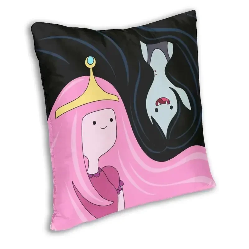 Princess Bubblegum And Marceline Cushion Cover Cartoon Adventure Time Floor Pillow Case for Car Cool Pillowcase Decoration