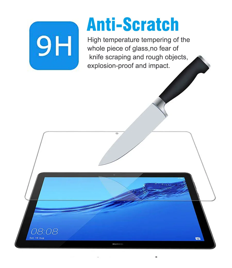 For Huawei MediaPad T3 10 9.6 inch - Tablet Tempered Glass Screen Protector Cover Explosion-Proof Tablet Screen Film