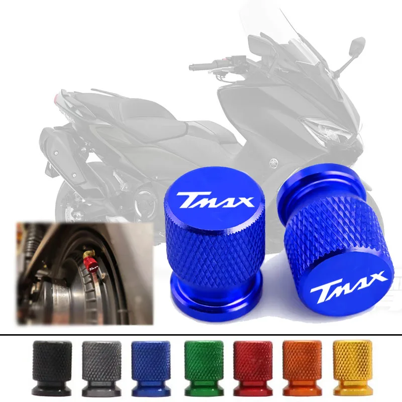 

For YAMAHA TMAX530 TMAX500 TMAX560 T-MAX Tmax 530 560 500 2008-2023 Motorcycle CNC Aluminum Tire Valve Air Port Stem Cover Caps