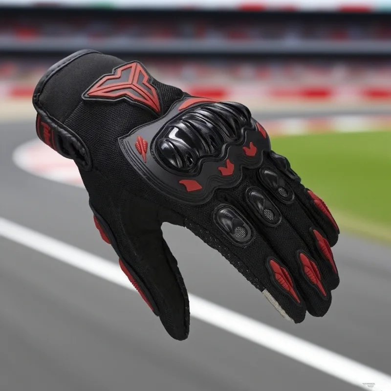 

Hot Mens Motorcycle Gloves Riding Breathable Gloves Hard Knuckle Touchscreen Motorbike Gloves Mtb Cycling Glove Protective Biker
