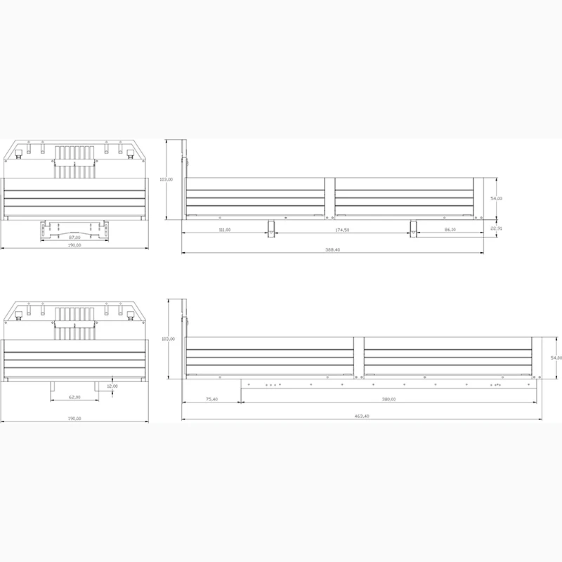 1:14th Scale JXmodel Simulation 1 / 14 Metal Low Railing Car Box F1650 for RC Truck JXmodel F1650 Car
