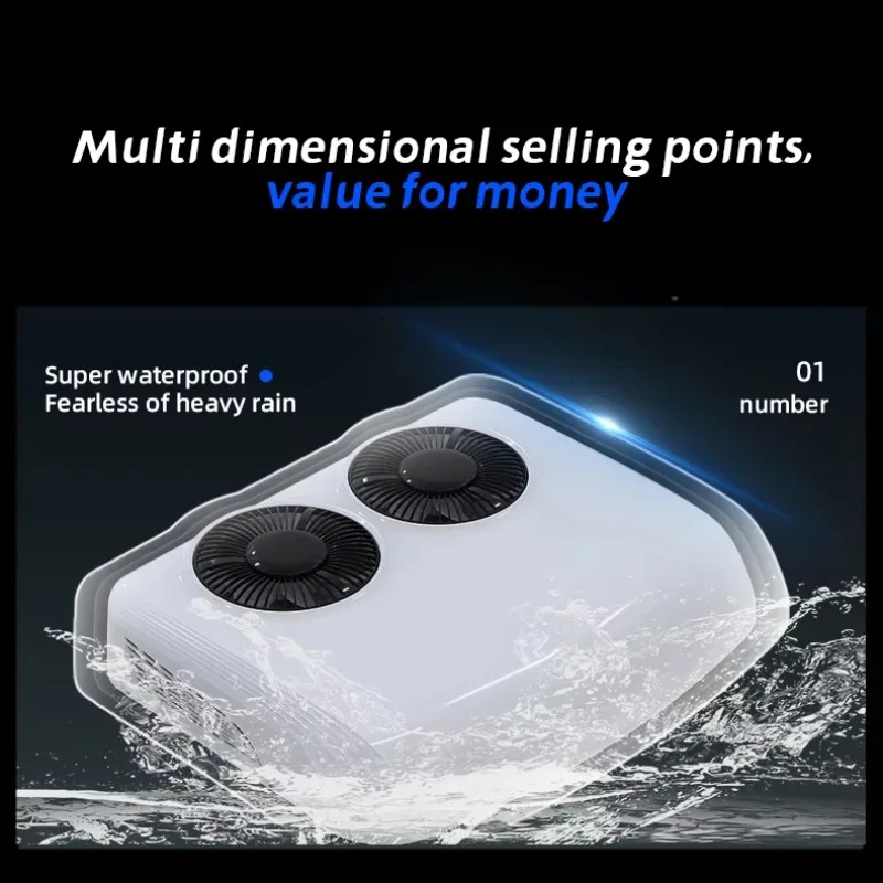

DE-77 High Qualtity Rooftop Parking Cooler 24v Double Fan Car Air Conditioner 12v Air Conditioner For Truck RV Boat Camper Van