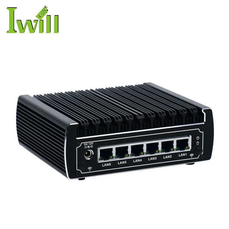 IWILL Ibox-501 N13 6 Gigabit Ethernet Network Card Firewall Micro Appliance Linux Accessories