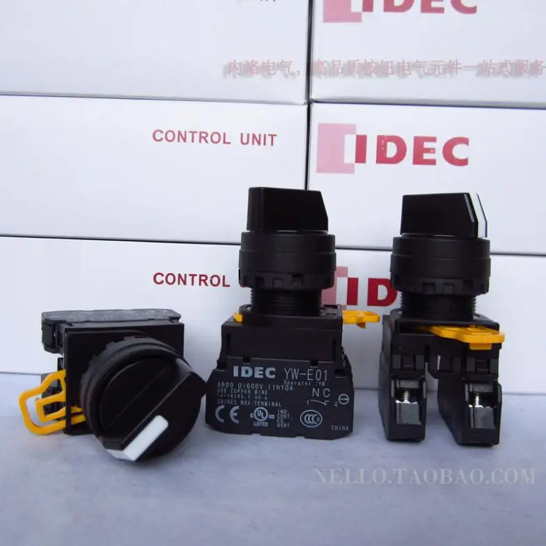 IDEC Japan selector switch 22mm YW1S-3E20 YW1S-3E11 YW1S-3E10 YW1S-3E02 YW1S-3E21 YW1S-3E01 YW1S-3E12 YW1S-3E22 YW1S-3E30-10PCS