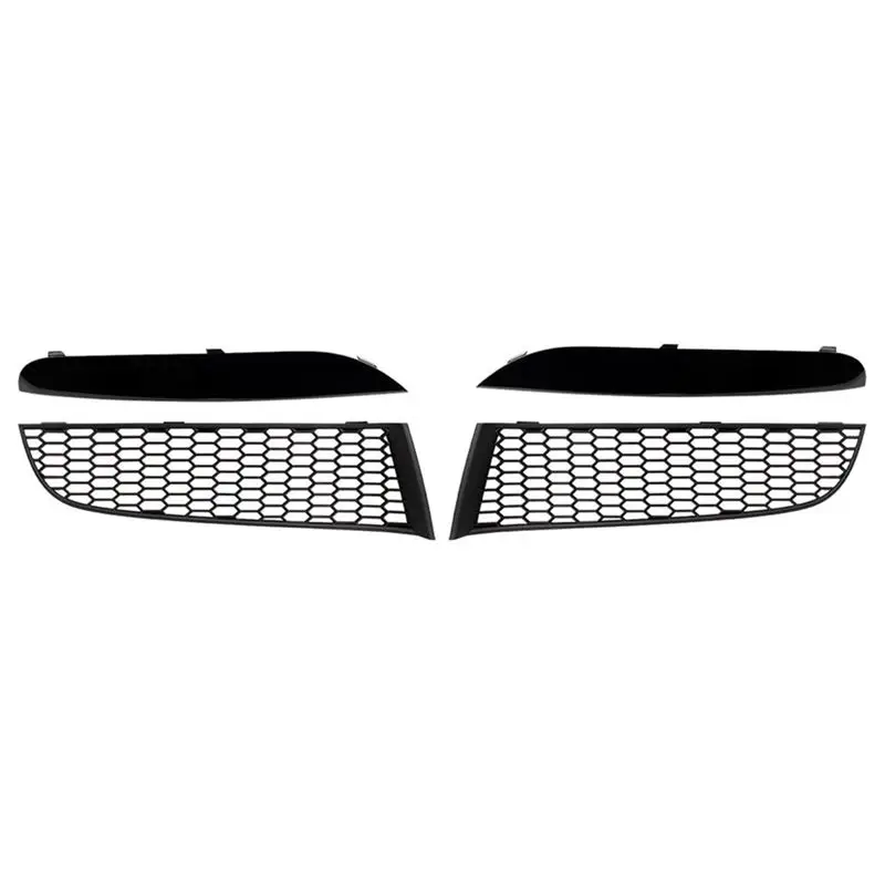 

Для BMW 7 серии F01 2009-2015: Комплект передних нижних решеток бампера (замена 51118047727, 51118047728, 51117903673, 51117903674-AS55)