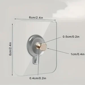 10pcsパンチフリーウォールフックヘビーデューティー自己粘着壁フックを吊るした写真と家の装飾と組織のためのフレーム ぶら下がっている写真のための10の最高の販売フック-6