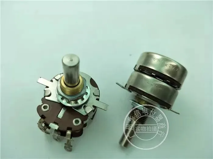 A22K handle of Italian LIALY LESA double potentiometer is 24MM round