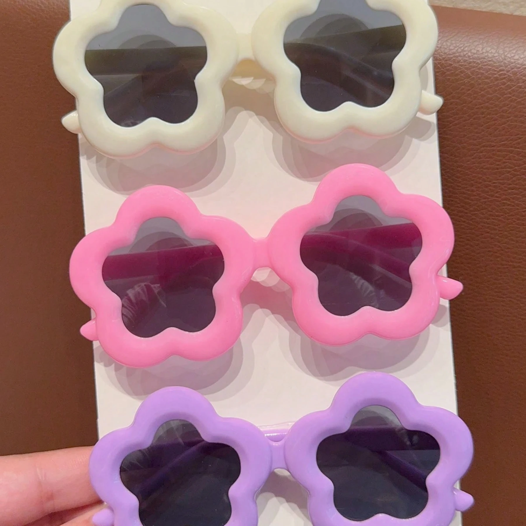 2/3/4Pcs 2025 Newest Cute Beautiful Flower Fashion Glasses Eyewear,Card Only Show,Don't Shipping