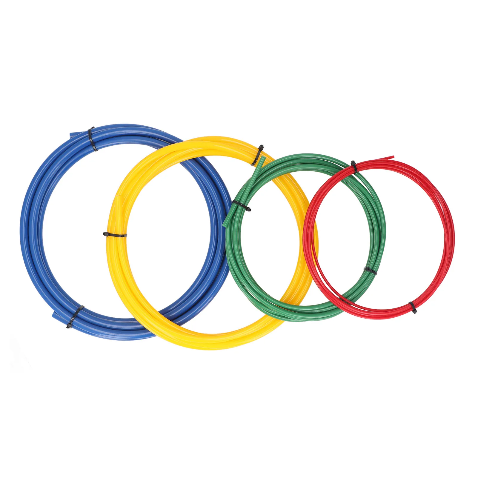 

4 шт., 1/4 дюйма, 3/8 дюйма, 1/2 дюйма, 5/8 дюйма, 13 футов, длинная защита для медных труб переменного тока, полиэтиленовая пластиковая изогнутая трубка, защита, недеформируемая, прочная