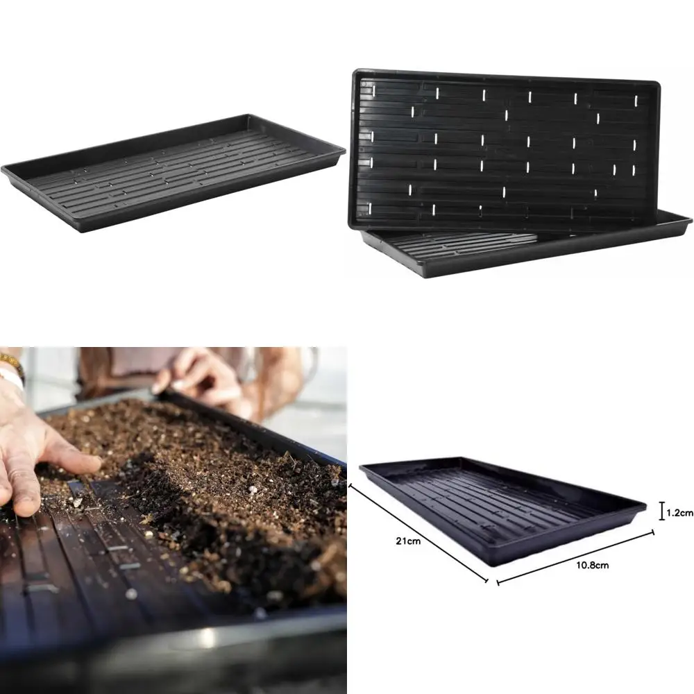 

Лотки для мелкого семян сверхпрочности для микрозелени и проращивания — 10 шт. в упаковке с дренажными отверстиями