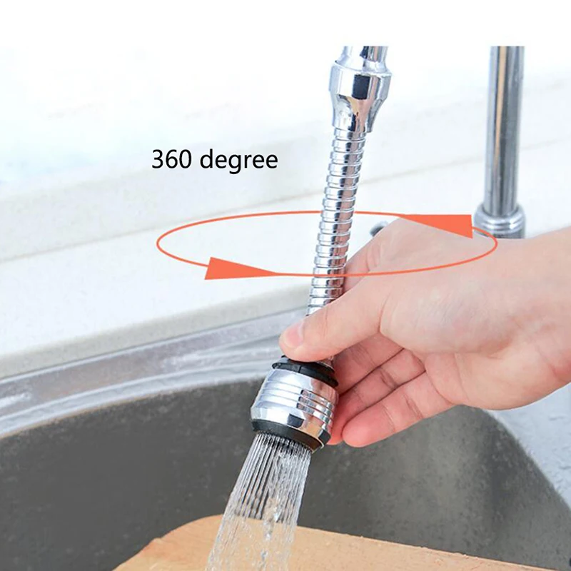 High Pressure Faucet Filter Adapter, 360 ° Swivel Mode, Saving Water Bubbler Nozzle Extender for Kitchen