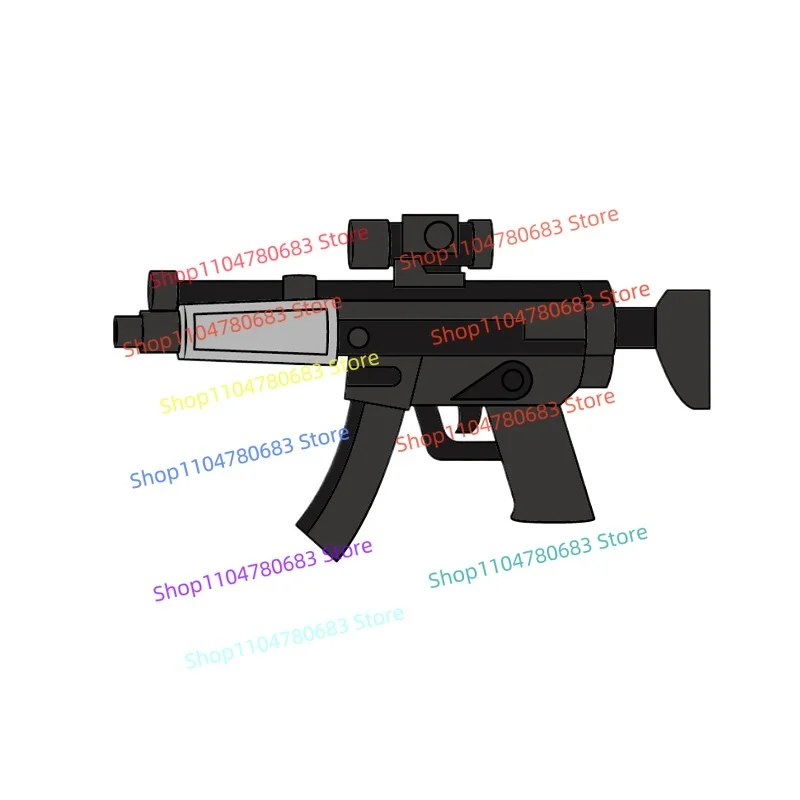 MOC Building Blocks Special Forces Red Wolf Mini Action Figure Assembly Model Display Anime Toy Accessory Gift Collectible