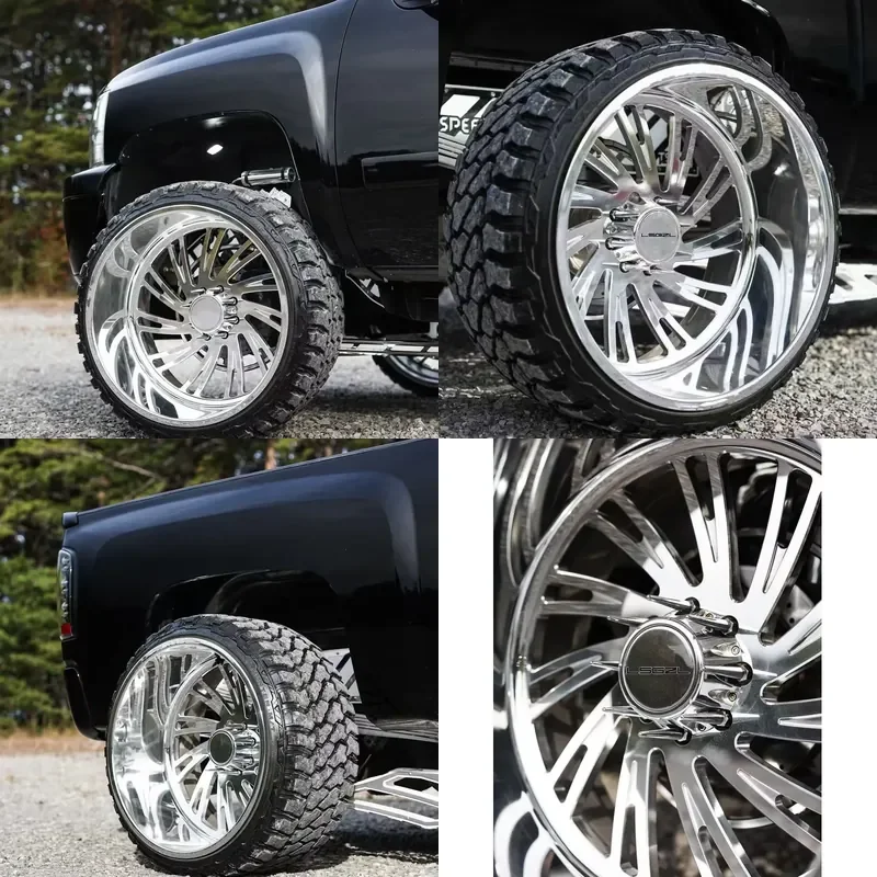 i LSGZLcustom Super Single Truck Wheels 24x14 Forged Wheels8x180 for Truck F150 F250 F350 Silverado1500 6x139.7 8x180