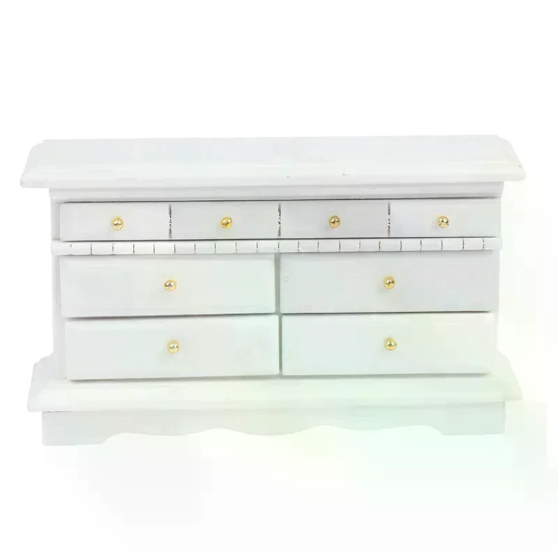 Dollhouse Miniature 1:12 Dresser Furniture Bedroom Accessories Side Cabinet High Quality Durable Material Easy to Use