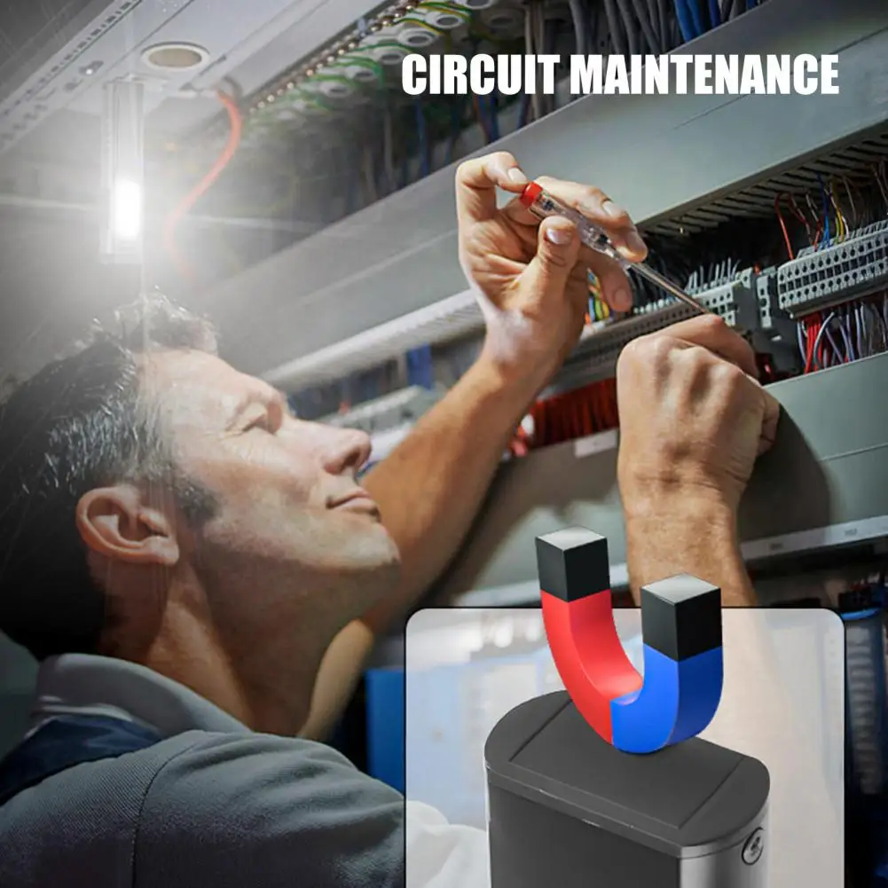 

Фонарик Магнитный рабочий фонарь USB Перезаряжаемый многофункциональный фонарик с задним зажимом для кемпинга на открытом воздухе в чрезвычайных ситуациях