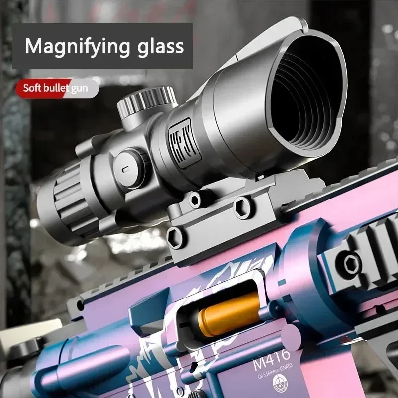 M416 Toy Gun Shell Throwing Soft Bullet Can Fire Suction Cup Children's Assault Rifle Manual loading Model Boy's Toy