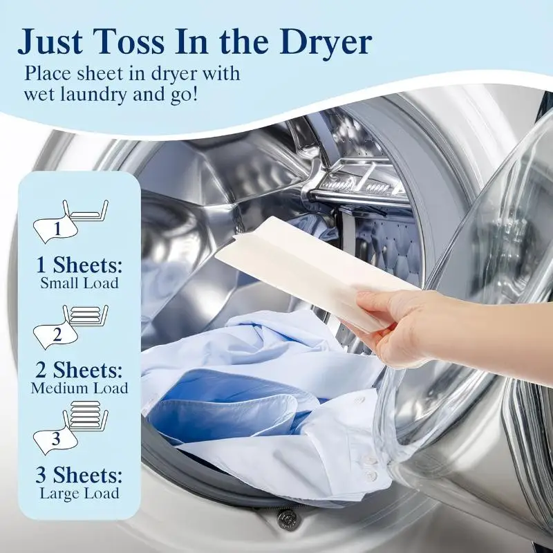 Fabric Softener Sheet - Household Laundry Supply 1 Box 40Pcs