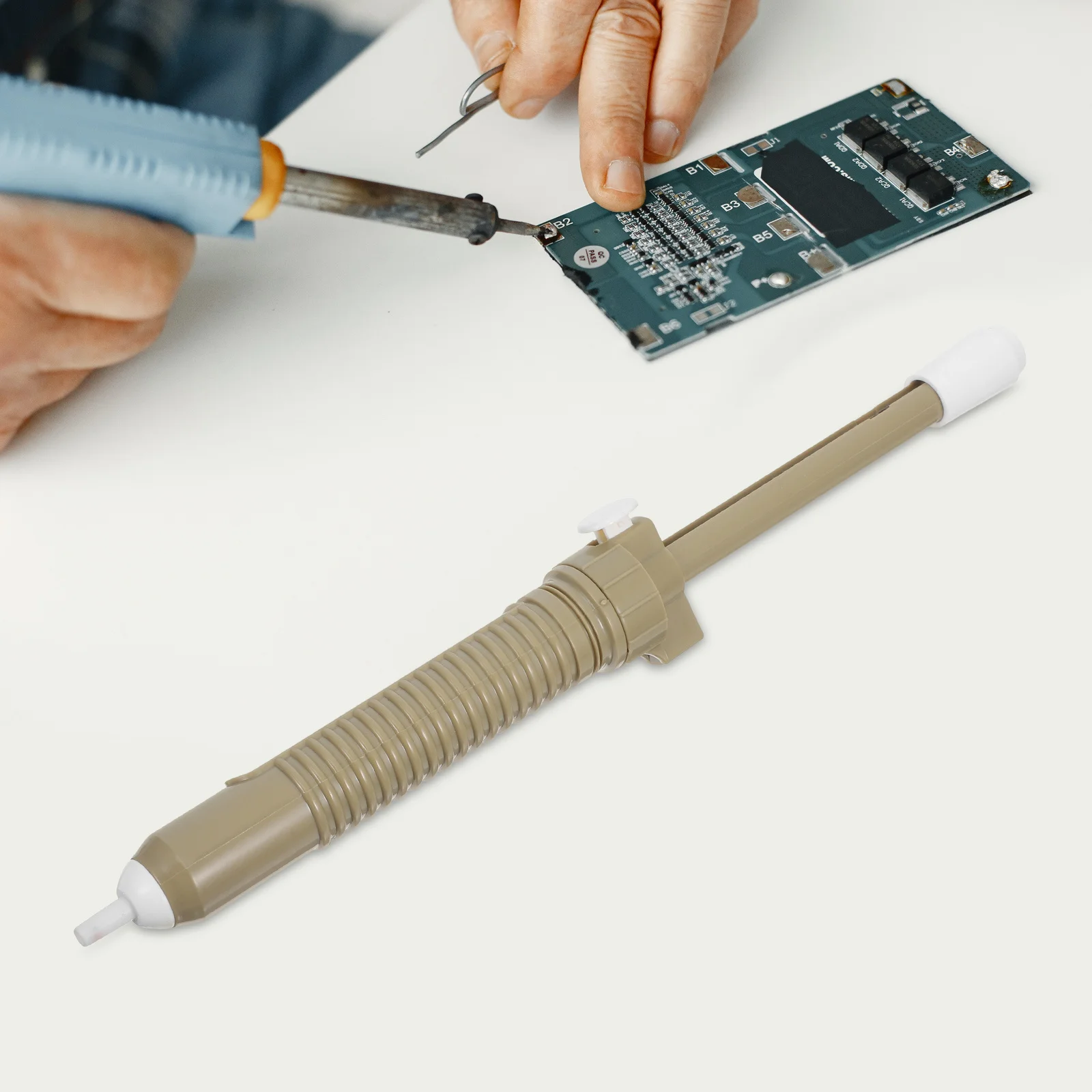 لحام مصاصة دليل ديسولديرينغ مضخة أداة اليد المحمولة لحام مزيل قوي شفط لحام القصدير إزالة مضخة