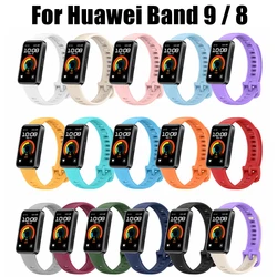 Silicone Strap for Huawei Band 8 9 SmartWatch Watchbands Replacement Bracelet Accessories Sport Wristband for Huawei Band9 Band8