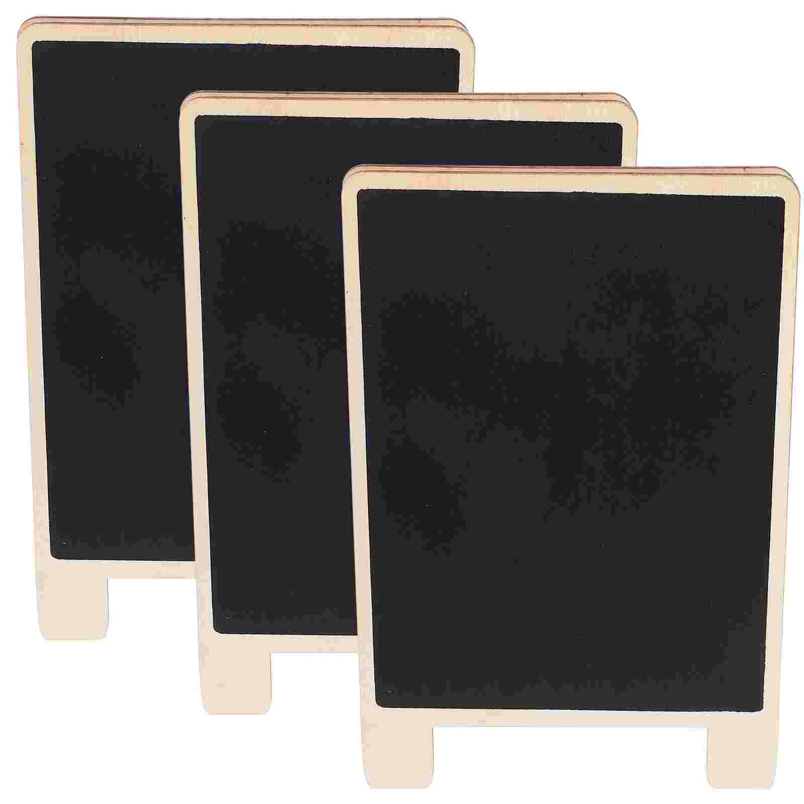 

3 Pcs Message Board Writing Boards Wooden Borads Bill Blackboard Blackborads Cypress Display Memo