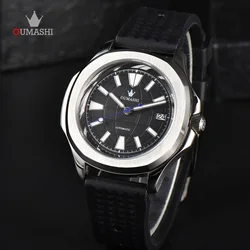 42mm OUMASHI Men's Watch Luxury Automatic Watch NH watch 35A Stainless Steel Waterproof Watch Sapphire Mirror