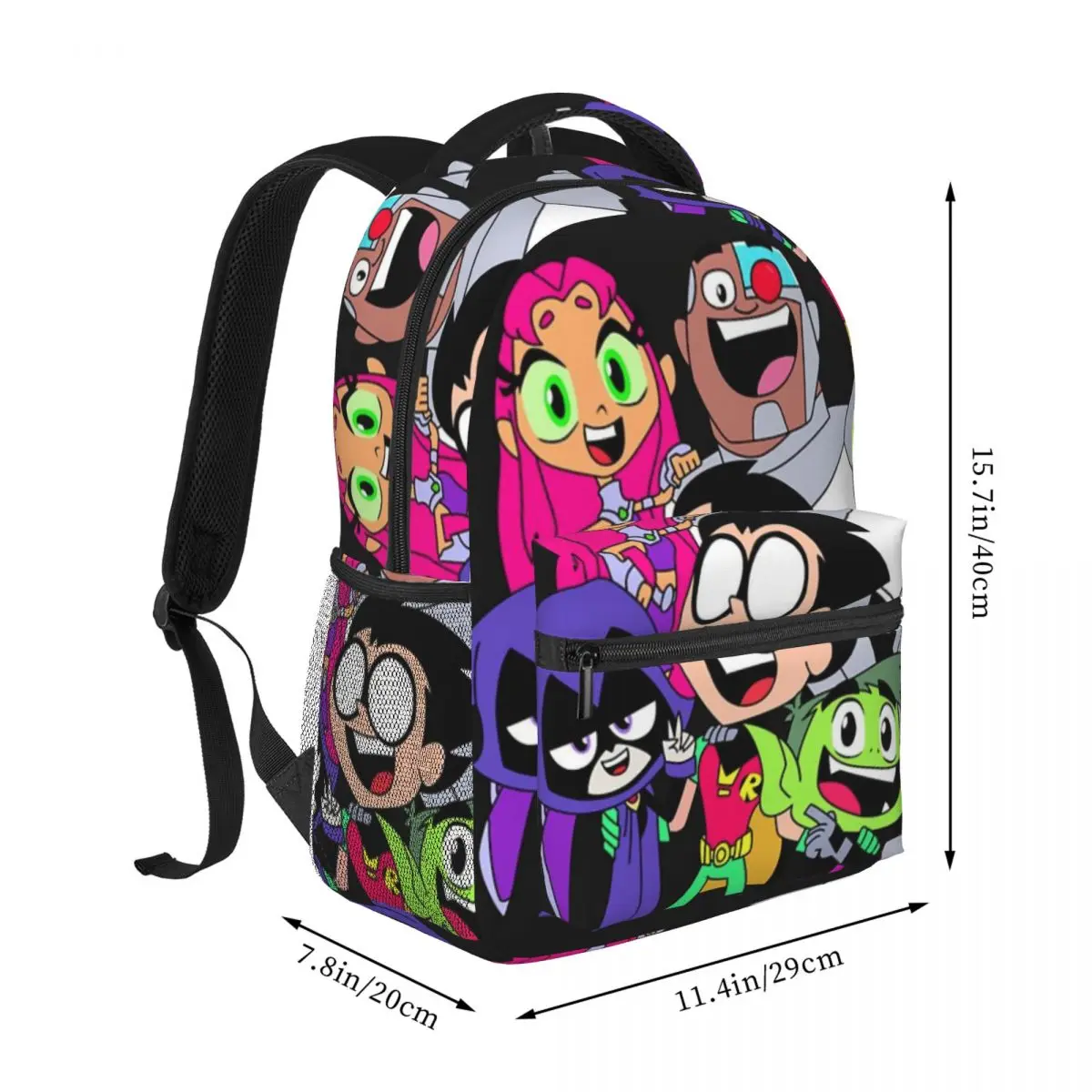 Teen Titans Picture New Fashionable Pattern School Bag Print Lightweight Backpack